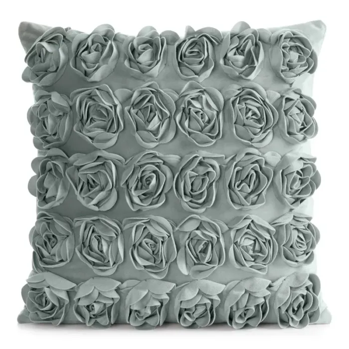 POSZEWKI ROSES 1 45 X 45 CM MIĘTOWY