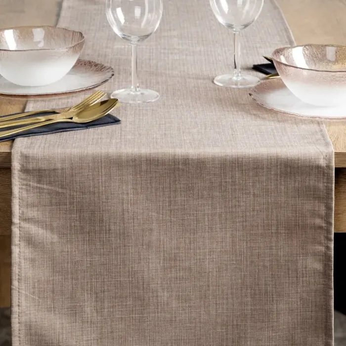 OBRUS KATE 40 X 140 CM BEŻOWY