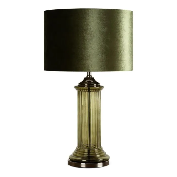 LAMPA NICOLA (01) O 38 X 67 CM BUTELKOWY ZIELONY