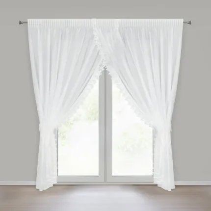 Firana Gotowa Martina 1 Na Taśmie 400 X 250 CM biały