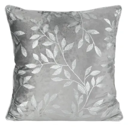 POSZEWKA VELVET 45 X 45 CM STALOWY