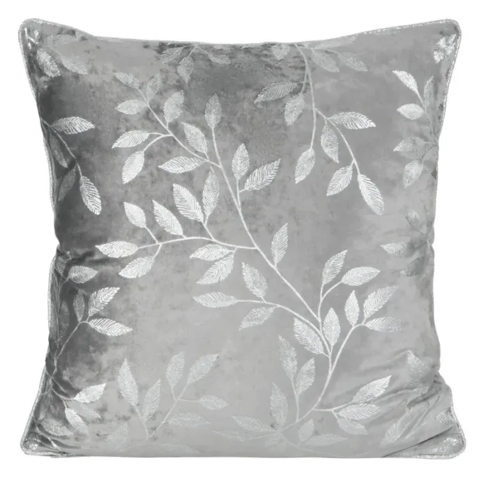 POSZEWKA VELVET 45 X 45 CM STALOWY