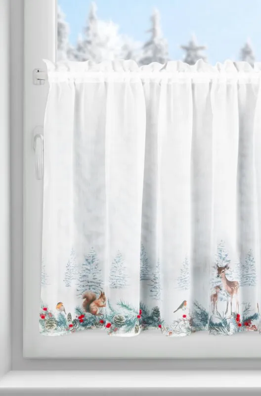 Zazdrostka z motywem świątecznym Xmas 150 x 70 cm biały