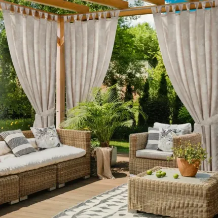 Zasłona Gotowa Garden 15 na Szelkach pudrowy