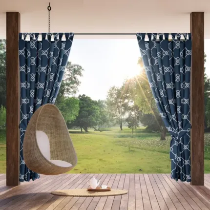 Zasłona Gotowa Garden 14 na Szelkach granatowy