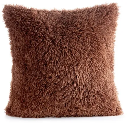 Poszewka Plush Cyna 45 X 45 CM jasnobrązowy