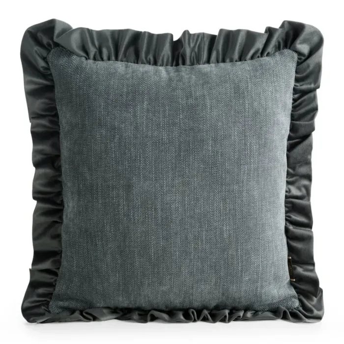 Poszewka Elvara Stal 45 X 45 CM stalowy