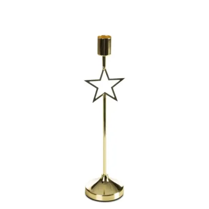 Świecznik Dekoracyjny Star (01) O 7 X 28 CM złoty