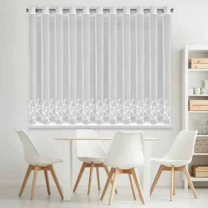 FIRANA GOTOWA ROSIE 4 400 X 150 CM BIAŁY