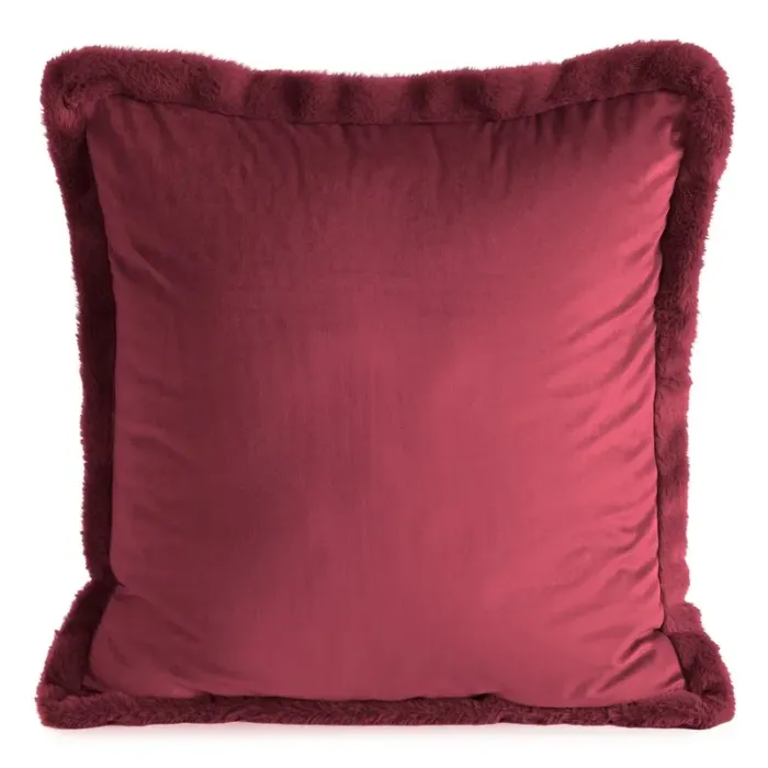 Poszewka Veluna Burg 45 X 45 CM burgundowy