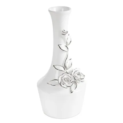 WAZON DEKORACYJNY GIANA (01) O 13 X 28 CM BIAŁY