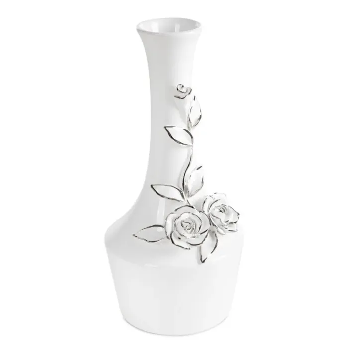 WAZON DEKORACYJNY GIANA (01) O 13 X 28 CM BIAŁY