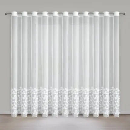 FIRANA GOTOWA CLARA 2  400 X 250 CM BIAŁY