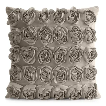 POSZEWKI ROSES 1 45 X 45 CM BEŻOWY