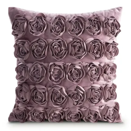 POSZEWKI ROSES 1 45 X 45 CM CIEMNORÓŻOWY