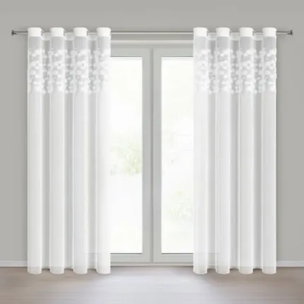 FIRANA GOTOWA CLARA 1 140 X 250 CM BIAŁY
