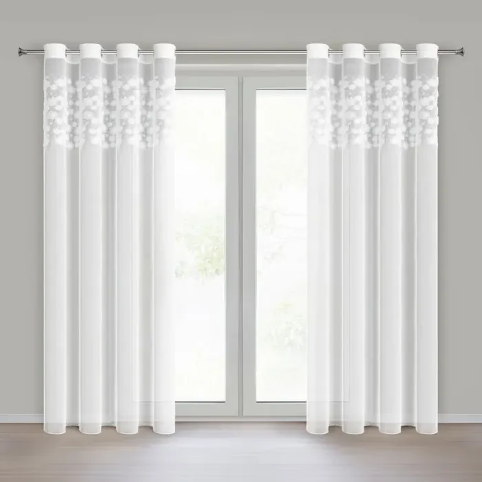 FIRANA GOTOWA CLARA 1 140 X 250 CM BIAŁY