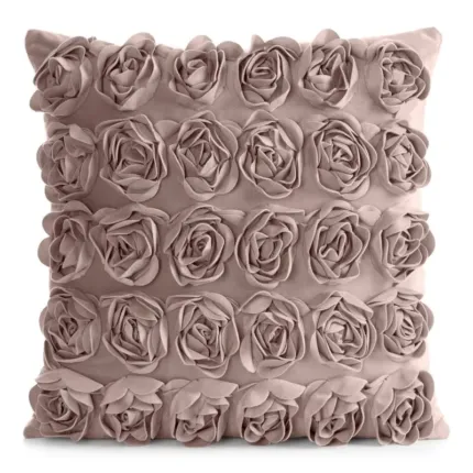 POSZEWKI ROSES 1 45 X 45 CM PUDROWY