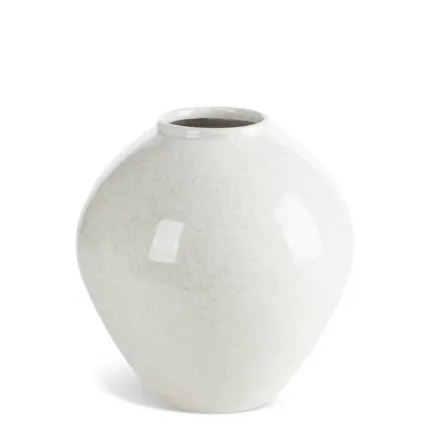 WAZON DEKORACYJNY GERI (03) O 19 X 19 CM KREMOWY