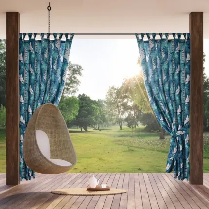 Zasłona Gotowa Garden 9 na Szelkach turkusowy