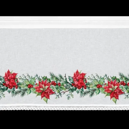 Zazdrostka z motywem świątecznym Xmas 150 x 60 cm biały
