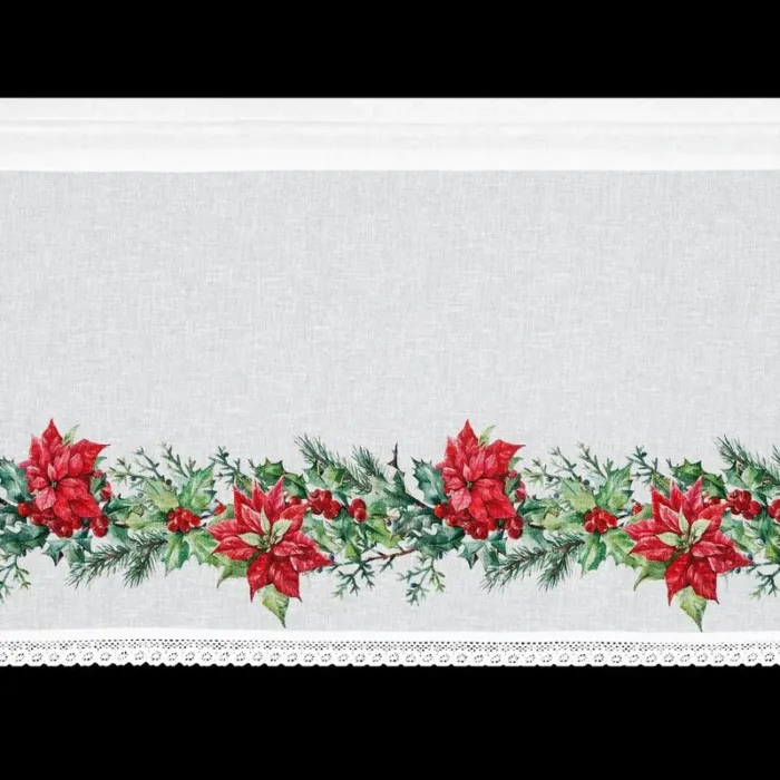 Zazdrostka z motywem świątecznym Xmas 150 x 60 cm biały