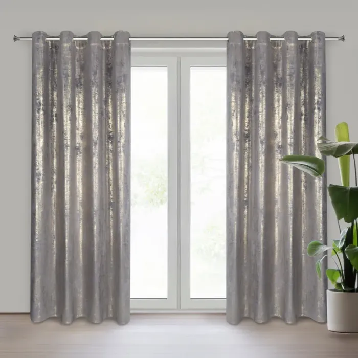 Zasłona Gotowa Renia 140 X 250 CM stalowy