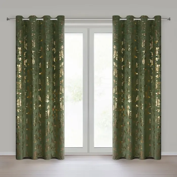 ZASŁONA GOTOWA HILARY 140 X 250 CM OLIWKOWY
