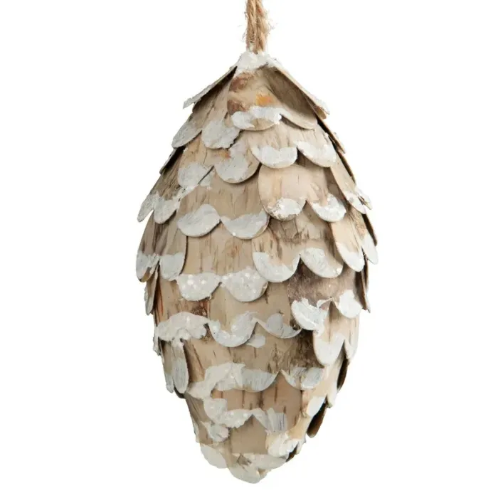 Ozdoba Świąteczna 658 7 X 12 CM biały