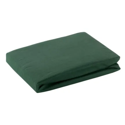 Prześcieradło z Gumką Jersey D91 X 30 CM butelkowy zielony