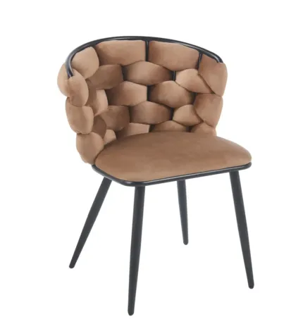 Krzesło velvet - Riviera 24 cappuccino K47-FX (B)