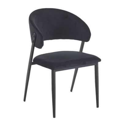 Krzesło czarne velvet Riviera 100