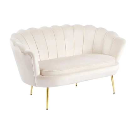 Sofa velvet (G) - Riviera 06 beżowa