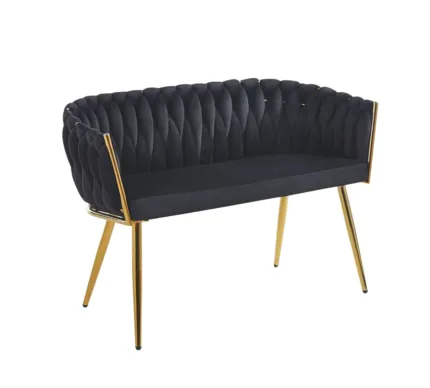 Sofa velvet - Riviera 100 czarna SF2-FX (G)