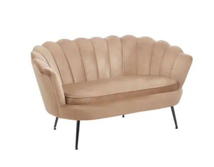 Sofa velvet SF1-FX (B) - Riviera 24 cappuccino