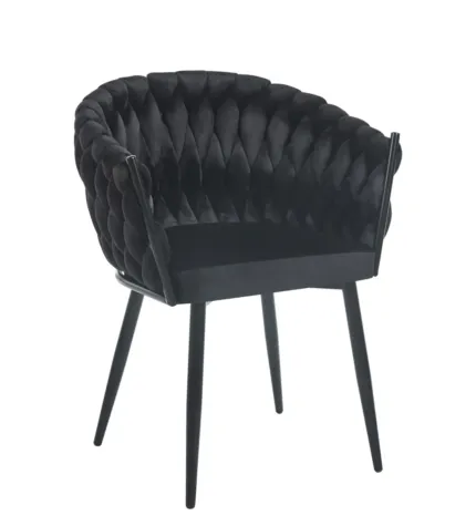 Krzesło velvet K7-FX (czarne)