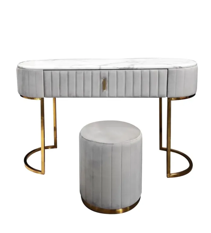 Toaletka Lille 120/80/40cm wyrafinowana szara