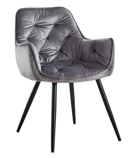 Krzesło velvet HF-058 (szare)