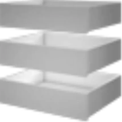 zestaw 3 szuflad rolka [100] biały [04786]