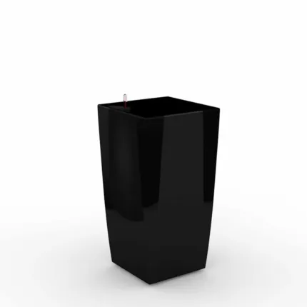 Cube reprezentacyjna donica w kolorze czarnym z wkładem nawadniającym 28x28x54
