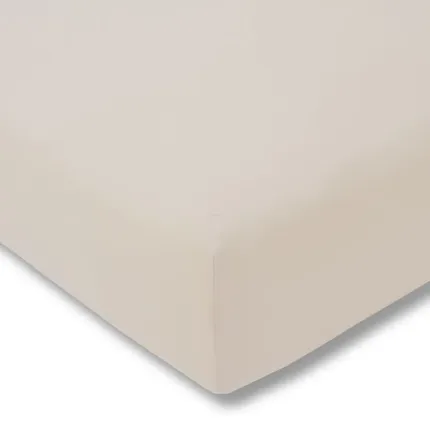 Prześcieradło bawełniane 200x220cm+ 25 cm  Jersey kremowe.