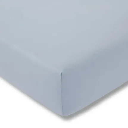 Prześcieradło bawełniane 160x200cm +25 cm Jersey niebieskie