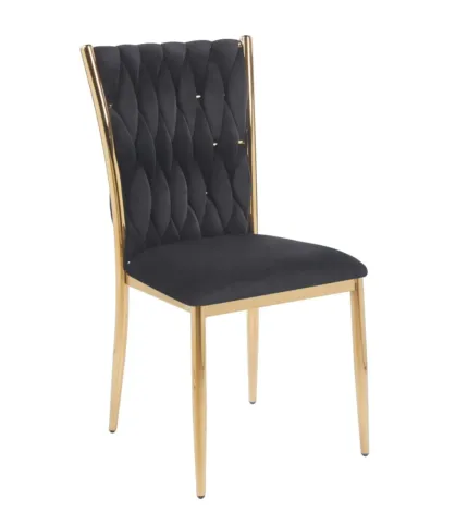 Krzesło velvet - Riviera 100 czarne K37-FX (G)