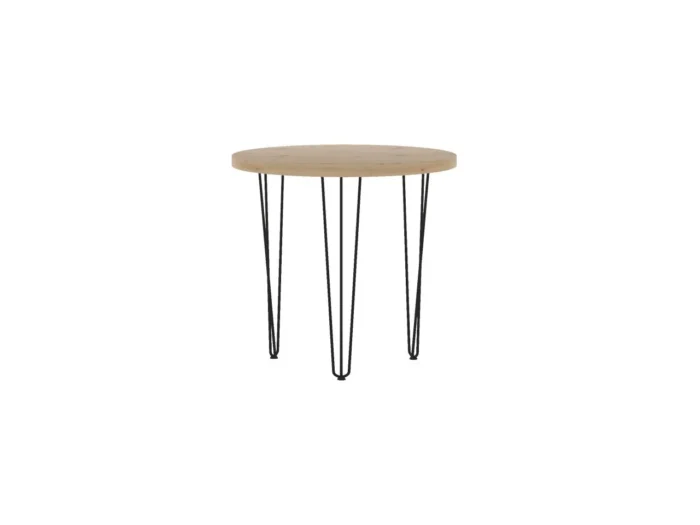 Stół okrągły (dąb artisan + nogi III) Fi80