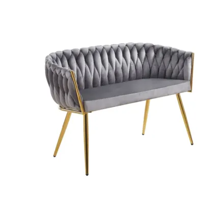 Sofa velvet - Riviera 91 szara SF2-FX (G)