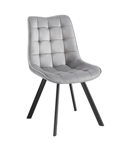 Krzesło velvet - Riviera 91 szare J265
