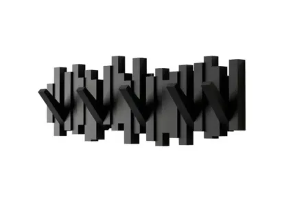 Wieszak ścienny - czarny W11-FX