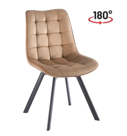 Krzesło velvet - Riviera 24 cappuccino KO265-FX