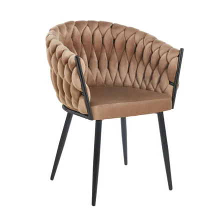 Krzesło velvet – Riviera 24 cappuccino