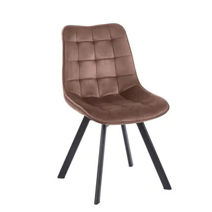 Krzesło velvet - Riviera 26 mokka brązowe KO265-FX